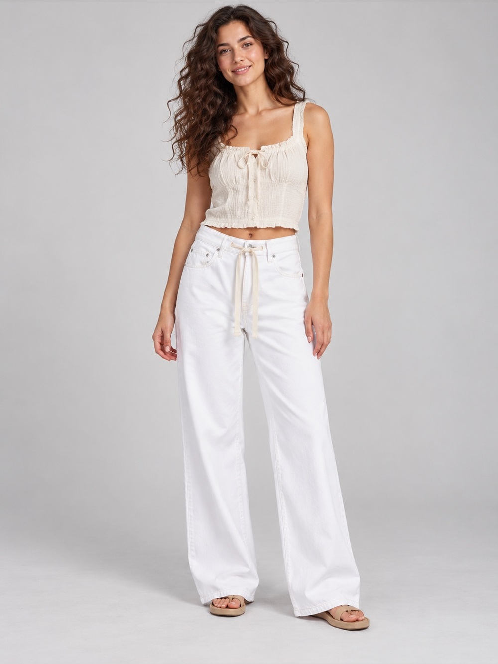 Anthropologie Pistola Jadyn Low Slung Palazzo Jeans Size 27 Baggy Wide Leg Boho